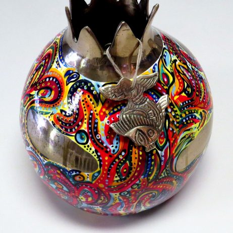 Pomegranate with a bronze crown