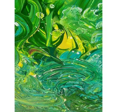 Green Land Acrylic on canvas by Iris Eshet Cohen